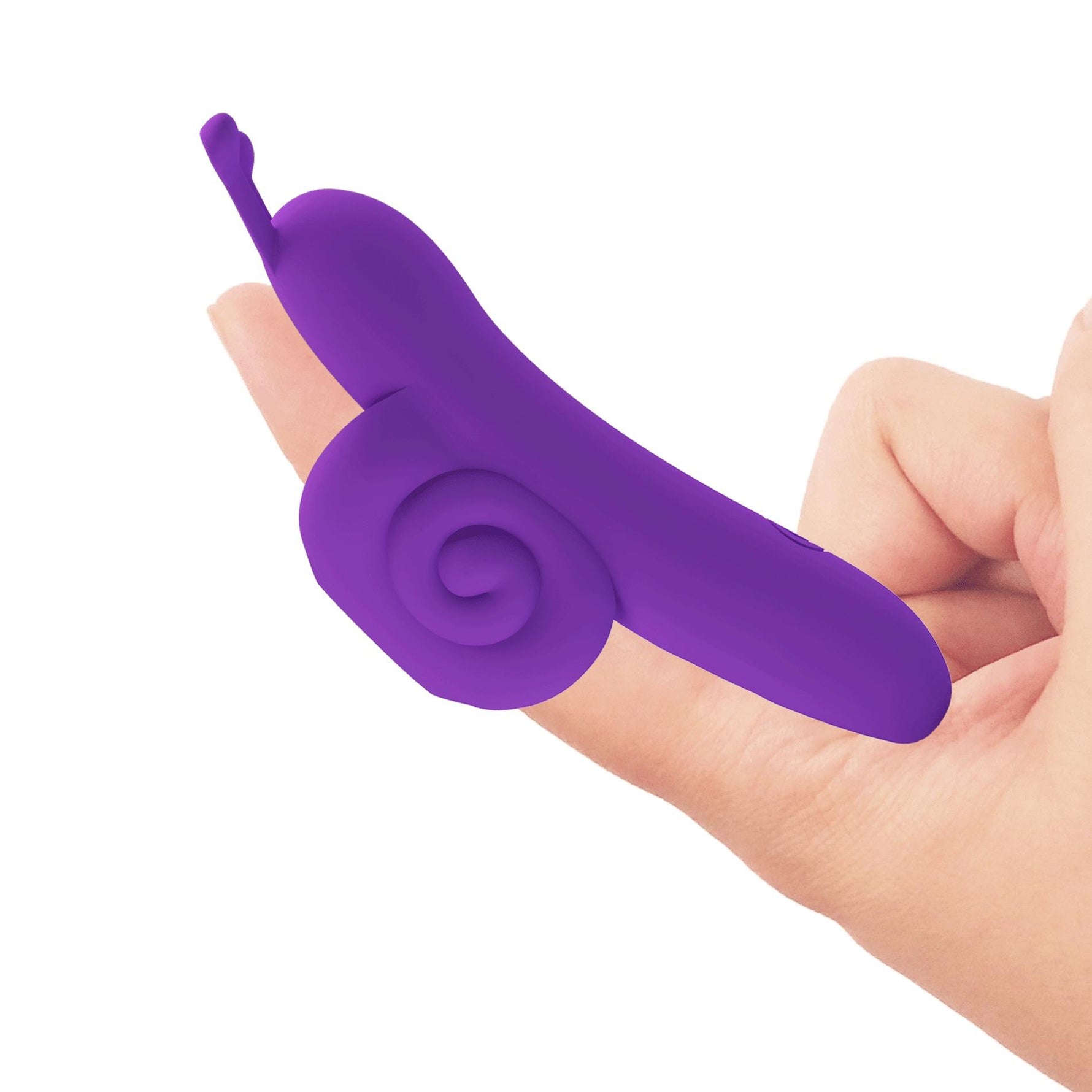 Vibrator deget Pretty Love Snail USB din silicon, 10 funcții