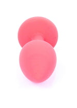 Dop anal din silicon cu diamant MyLove Toys roșu 7 cm