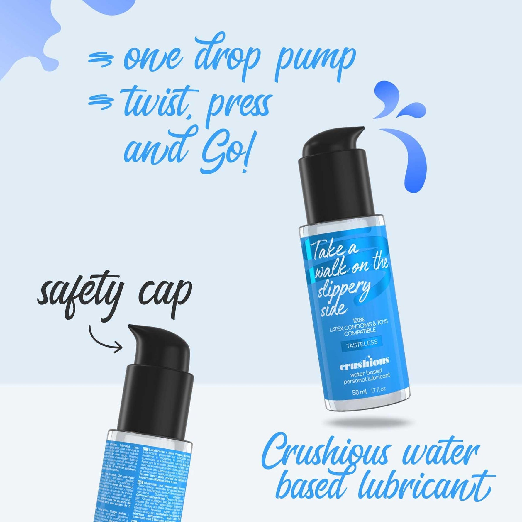 Lubrifiant hipoalergenic pe bază de apă Crushious 50 ml