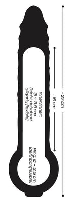 Extensor de penis Crystal Transparent TPE 27,8 cm