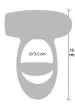 Inel vibrator Optima Cross Xpert Hidden Desire cu 10 moduri, negru