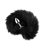 Dop anal HeavyFun Fluffy Fox Tail Negru XL