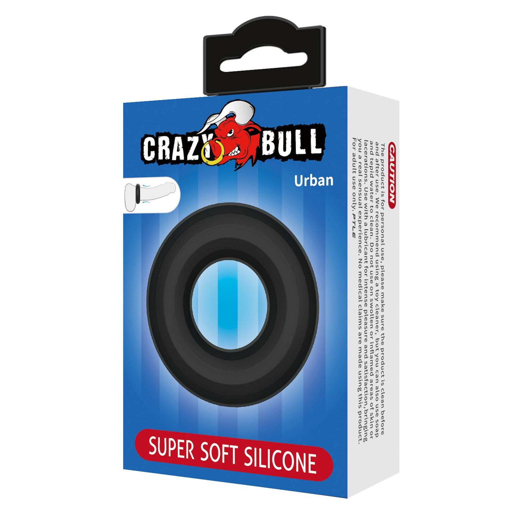 Inel pentru penis Crazy Bull Urban Super Soft din silicon