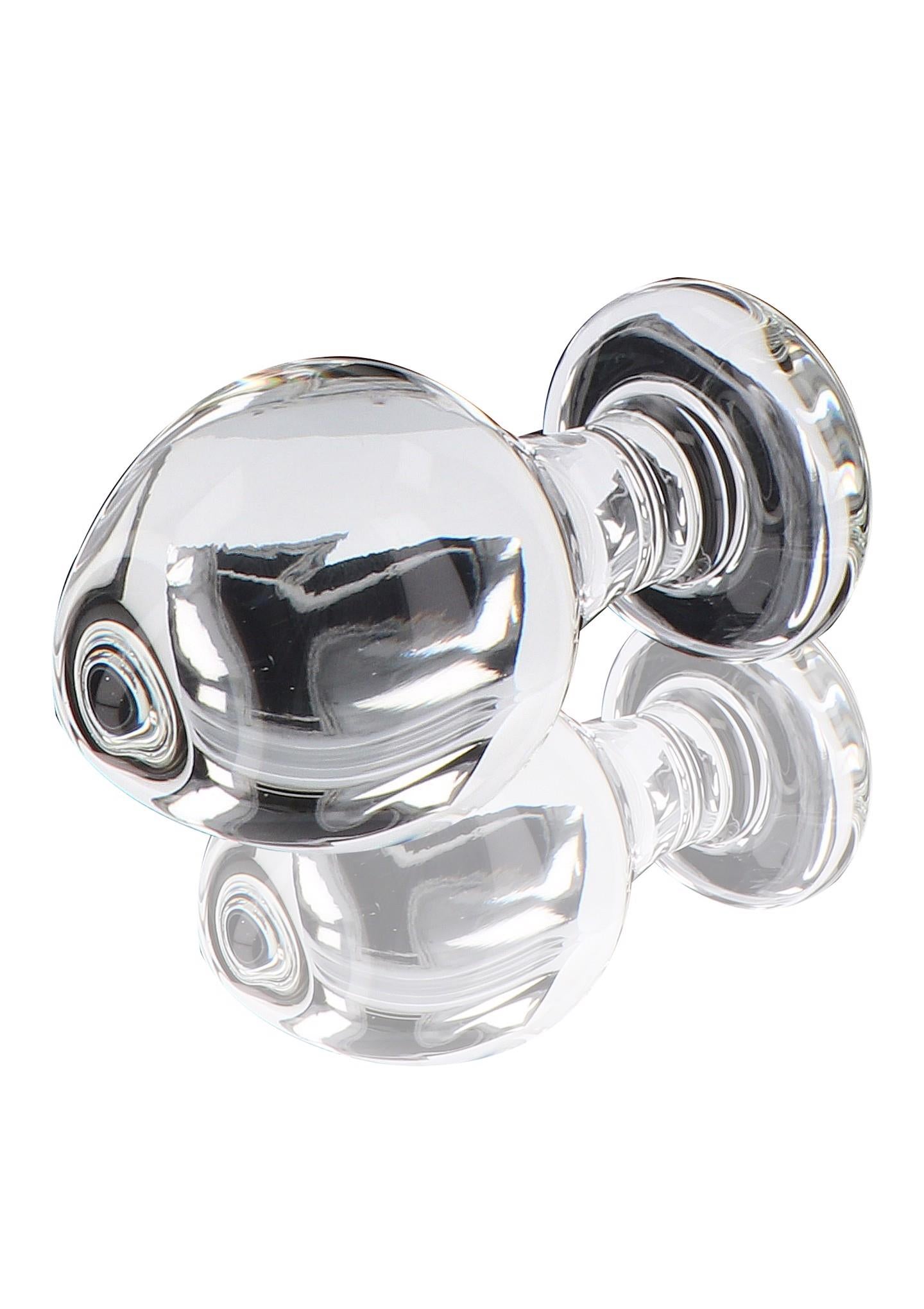 Dop anal din sticlă ToyJoy Brilliant Star, transparent, 9 cm