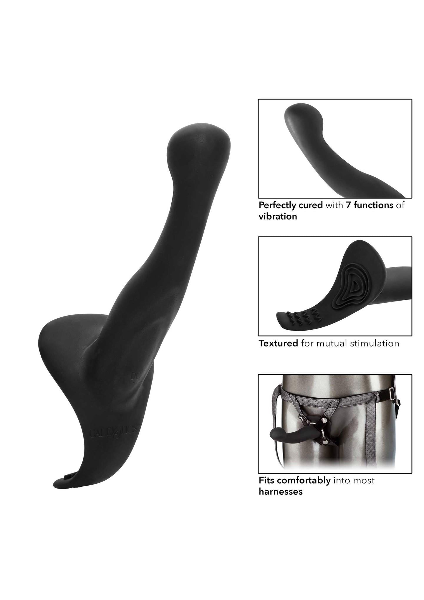Curea vibratoare Royal Calexotics gri cu 7 funcții