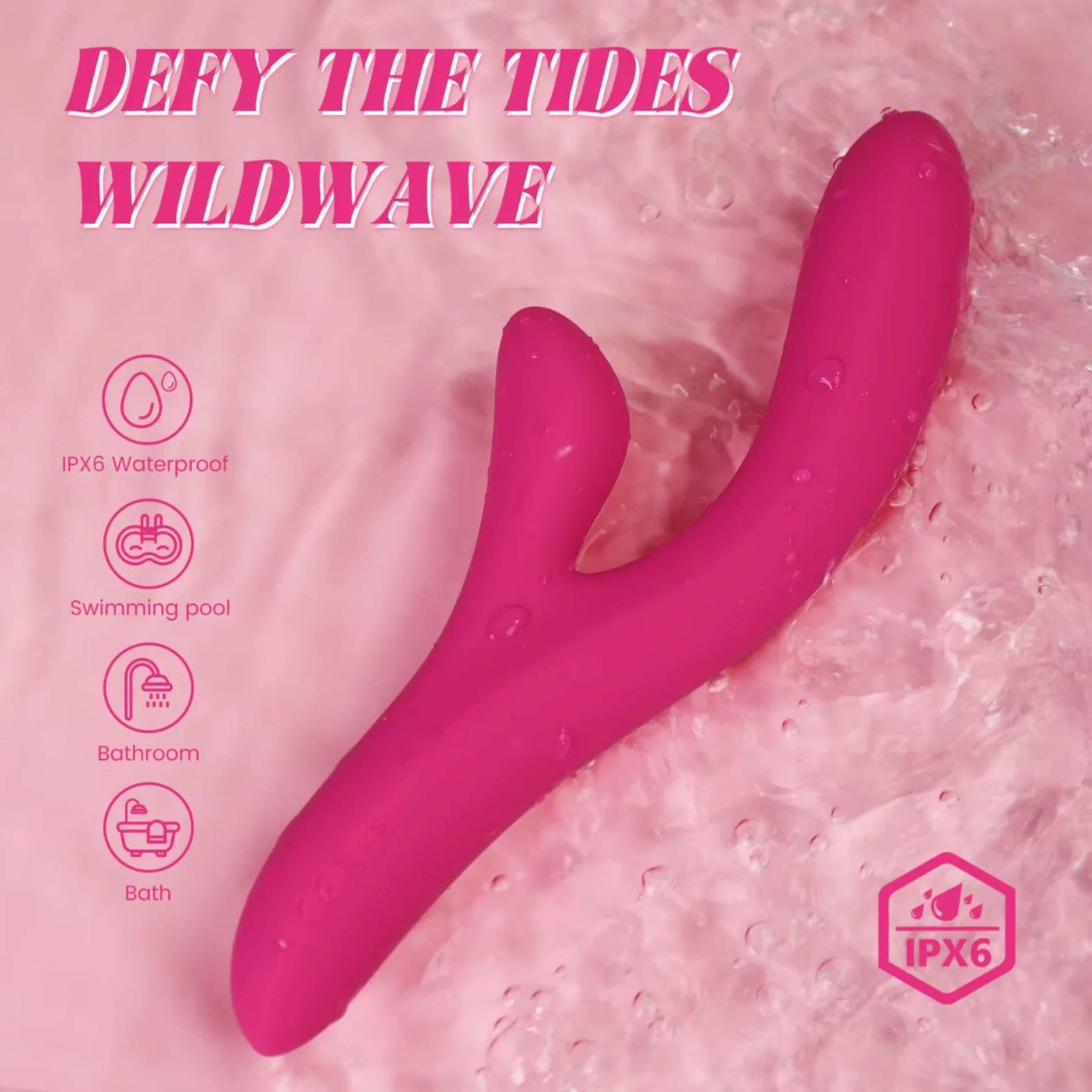 Vibrator Vibey Model Y Power Escorts Bunny roz USB 23 5 cm