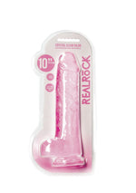 Dildo realist pentru testicule RealRock 25,4 cm
