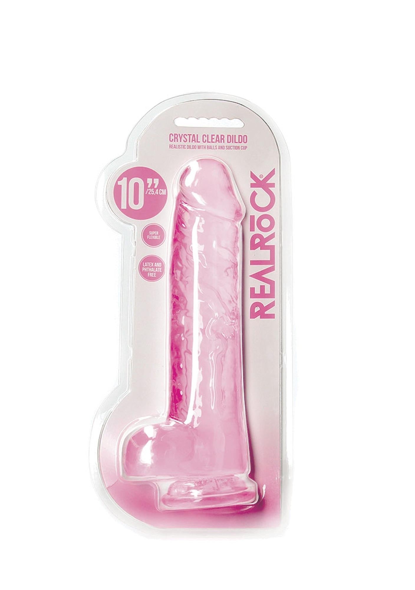 Dildo realist pentru testicule RealRock 25,4 cm