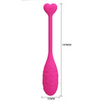 Ou vibrant Pretty Love Fisherman roz cu 12 moduri de utilizare în aplicație