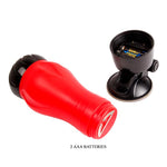 Masturbator anal Crazy Bull Flora, 12 funcții de vibrație, alimentat cu baterii AAA