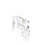 Cușcă de castitate ManCage transparentă 9 cm