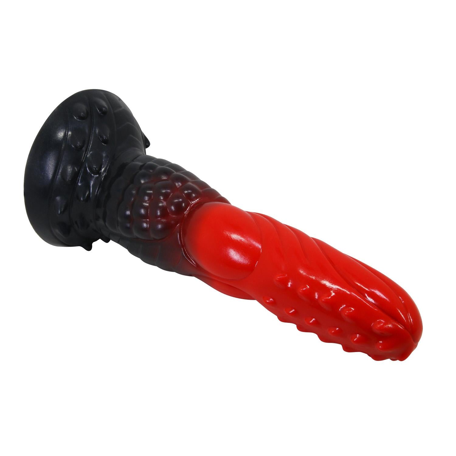 Dildo ondulat din silicon Power Monsters Fire Dragon 24,5 cm
