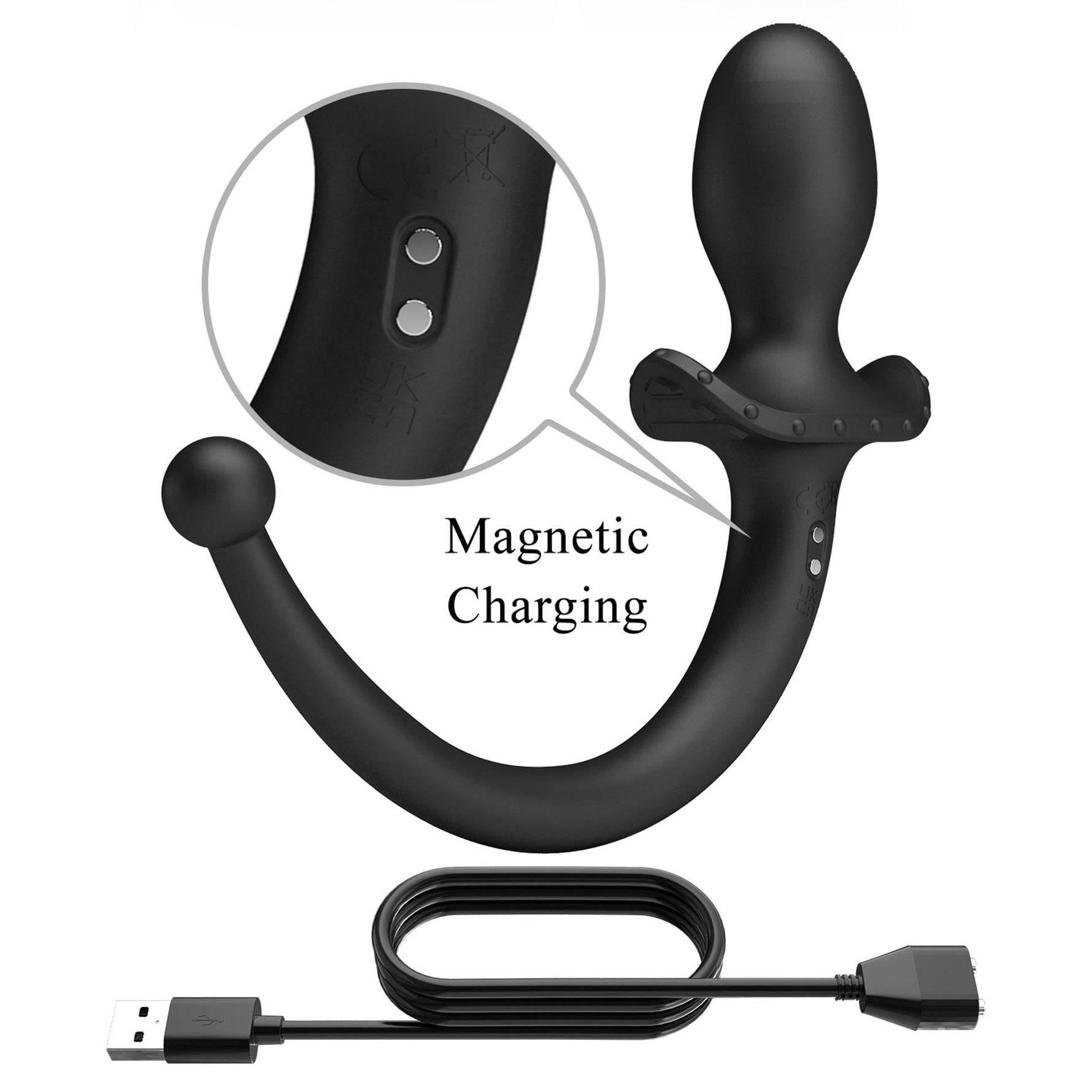 Plug anal vibrant Pretty Love Anthony cu aplicație USB