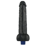 Dildo vibrant realist Lovetoy TPE negru 27cm reîncărcabil