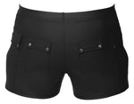 Pantaloni scurți largi Svenjoyment pentru bărbați, negri, mărimea M