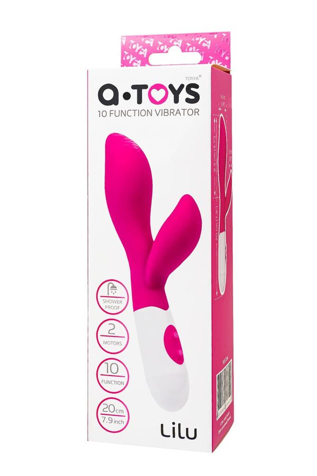 Vibrator iepuraș din silicon Lilu A-Toys roz 20 cm