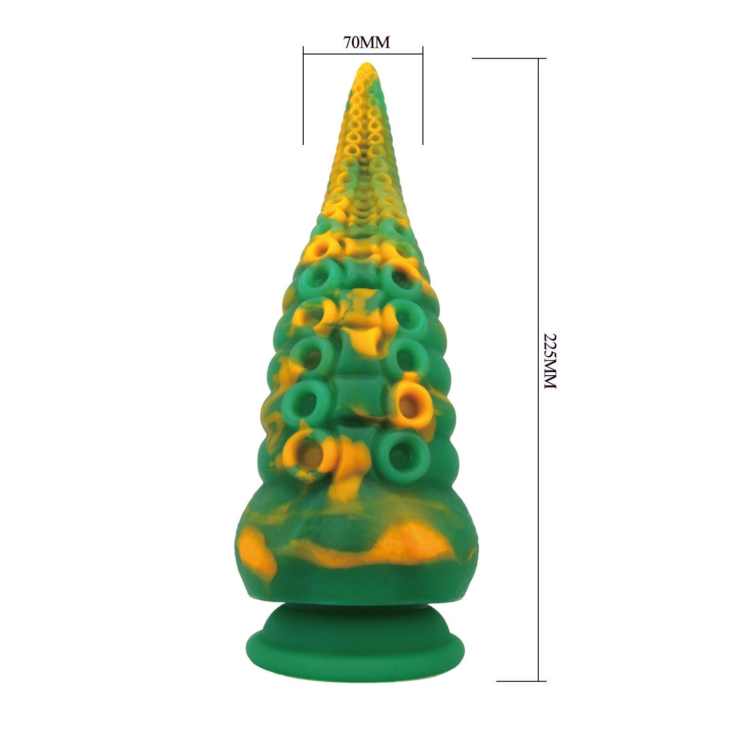 Dildo din silicon Abyssal Colossus Power Monsters cu caneluri 22,5 cm