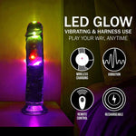 Vibrator realist RealRock transparent 22 cm