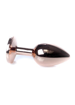 Dop anal din oțel cu diamant MyLove Toys, albastru marin, 7 cm
