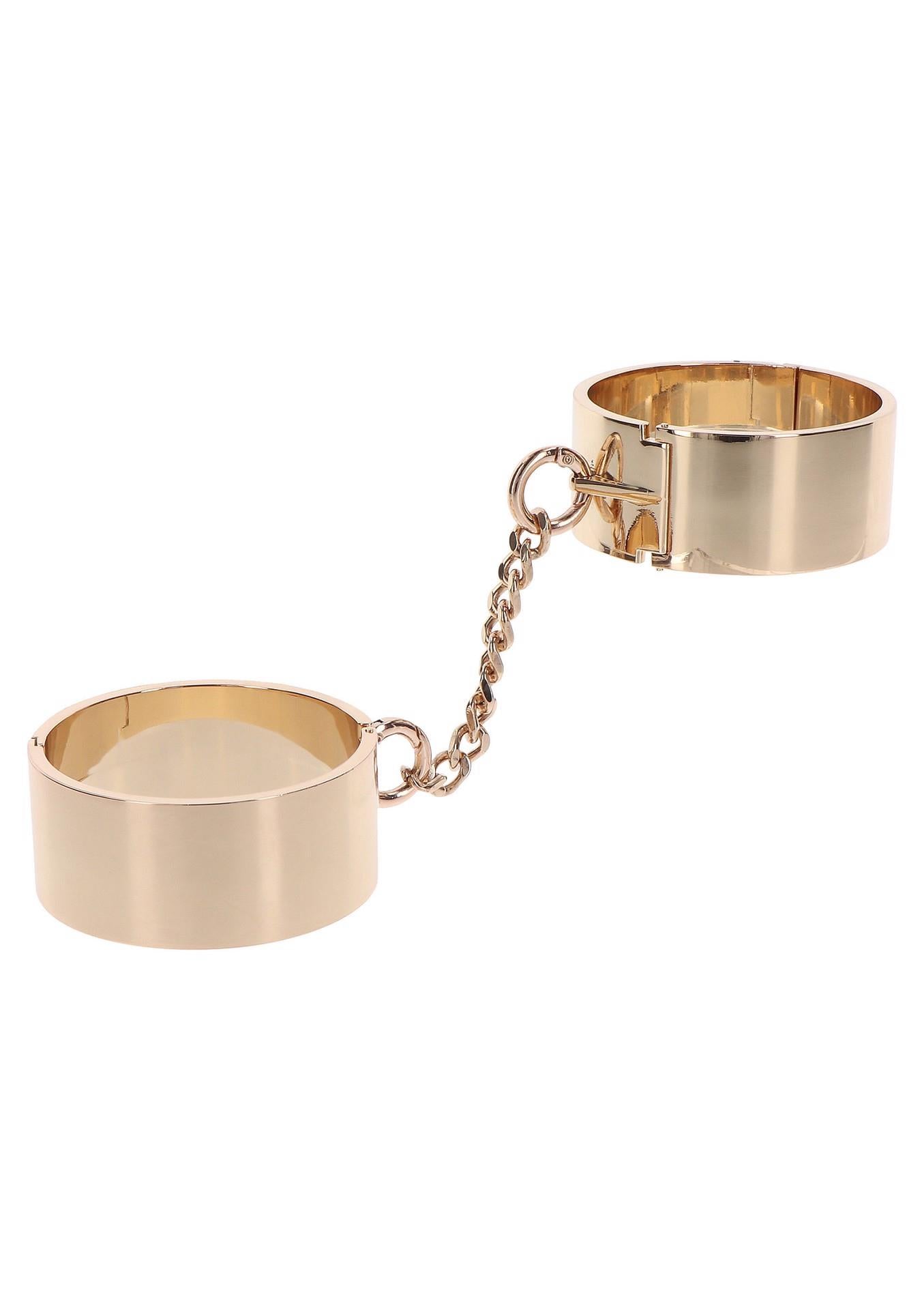 Manșete Taboom Dona din metal, auriu-roz, 6,2 cm