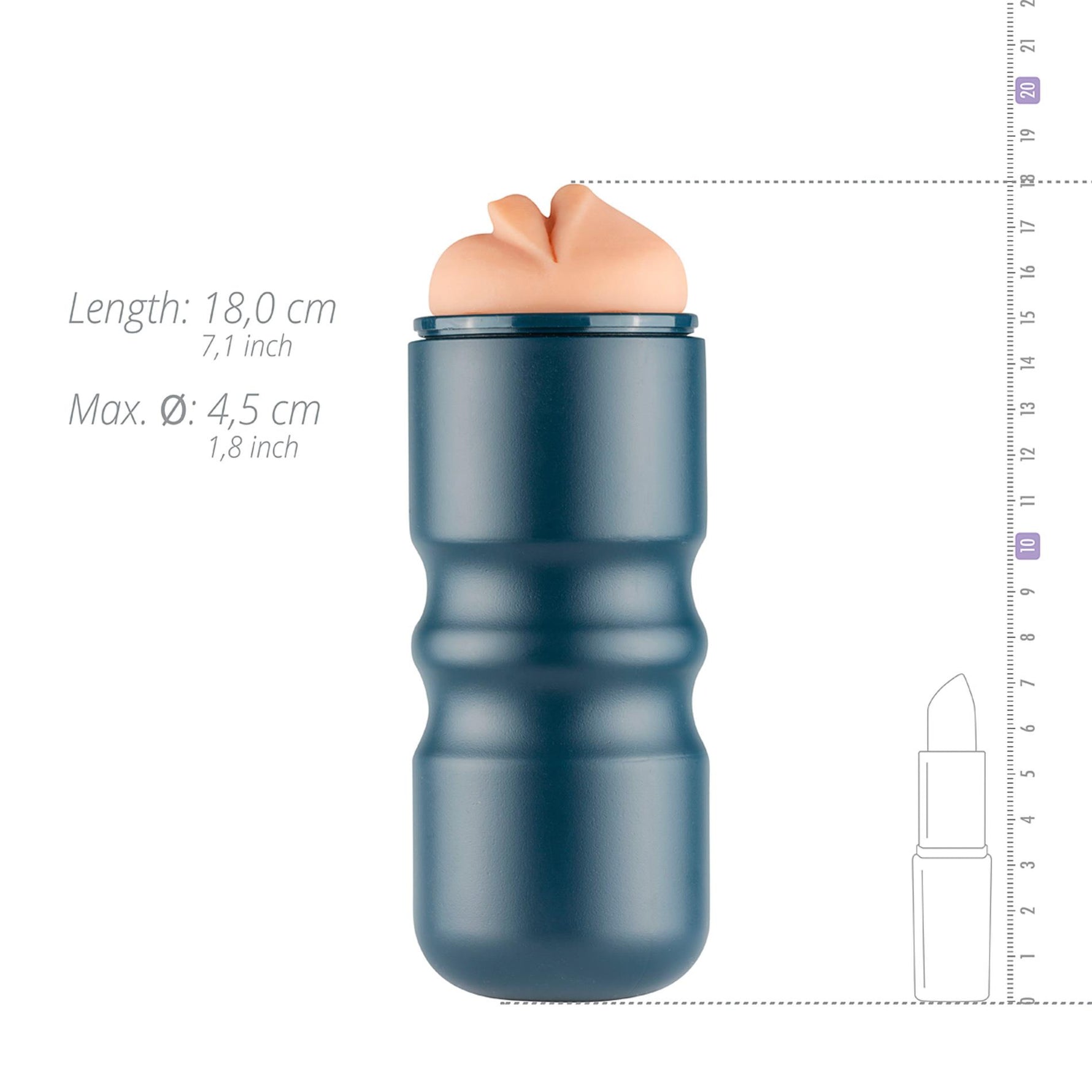Masturbator bucal FPPR maro 18 cm