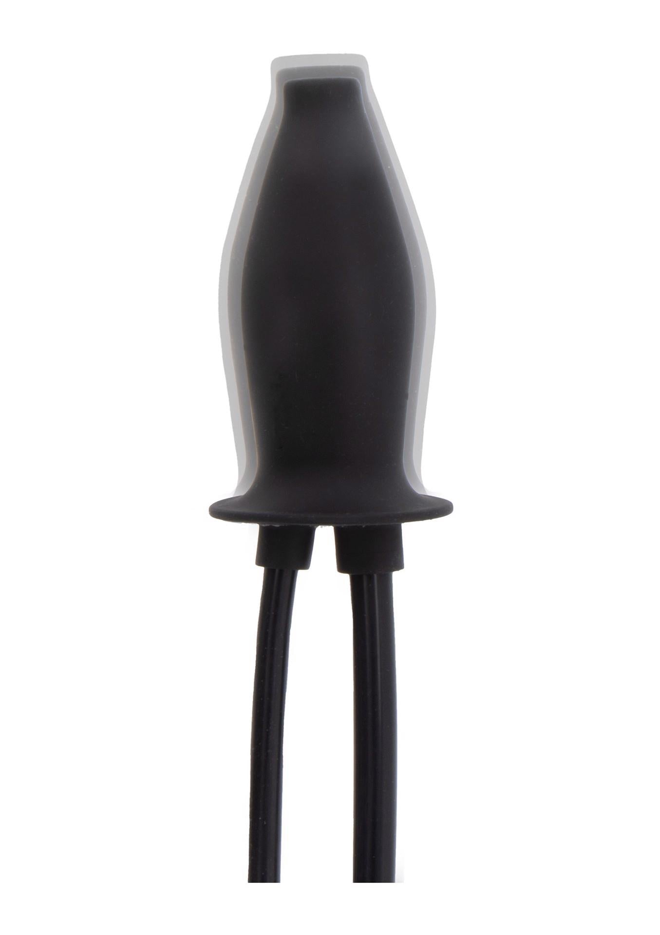 Dop anal gonflabil lubrifiant din silicon negru Hidden Desire Extreme