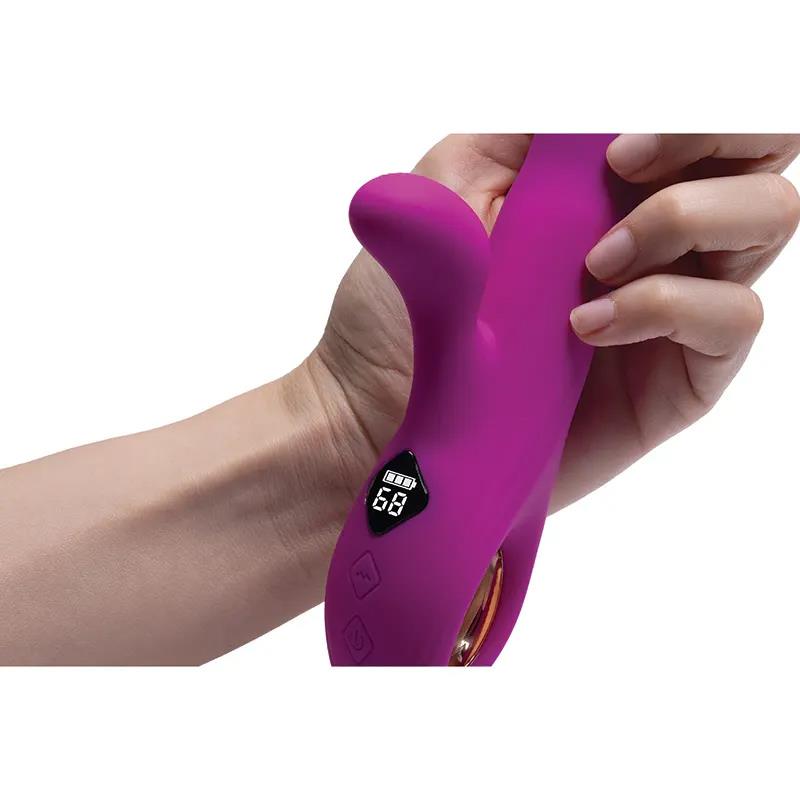 Vibrator Ares Fantasy Silicon USB pentru Punct G 23cm