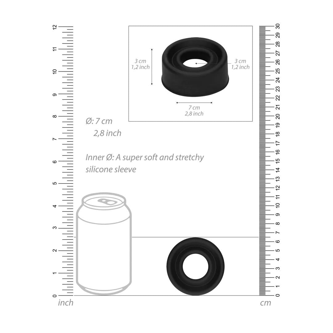 Manșon de silicon pentru pompe cu pompa, mare, 7 cm