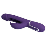 Vibrator Pretty Love Kampas cu model iepuraș violet, cu 7 funcții