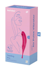 Stimulator clitoridian USB Satisfyer Twirling Pro Roșu