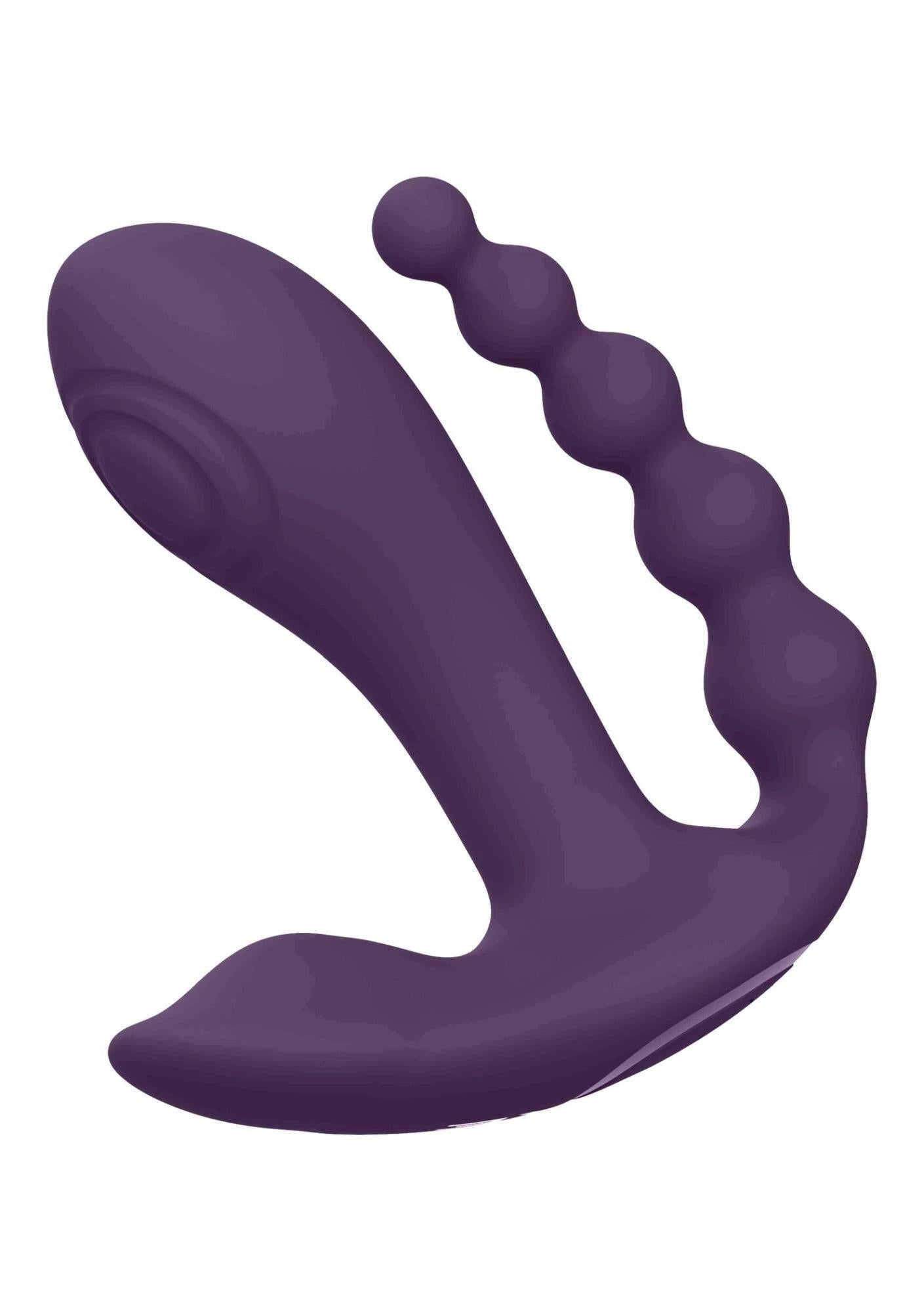 Vibrator anal Kata Vive violet cu telecomandă USB