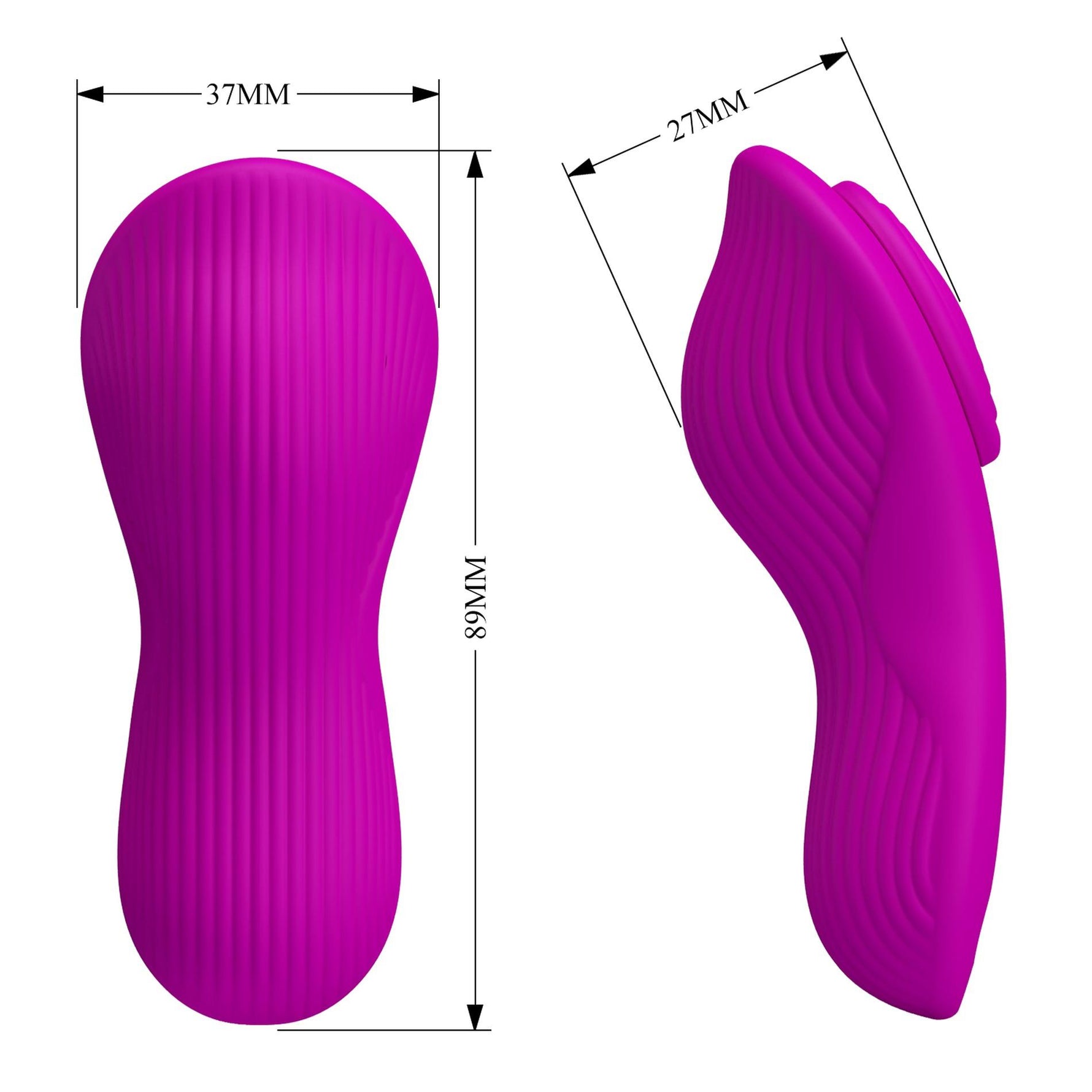 Vibrator Pretty Love Romario din silicon cu telecomandă, 10 funcții