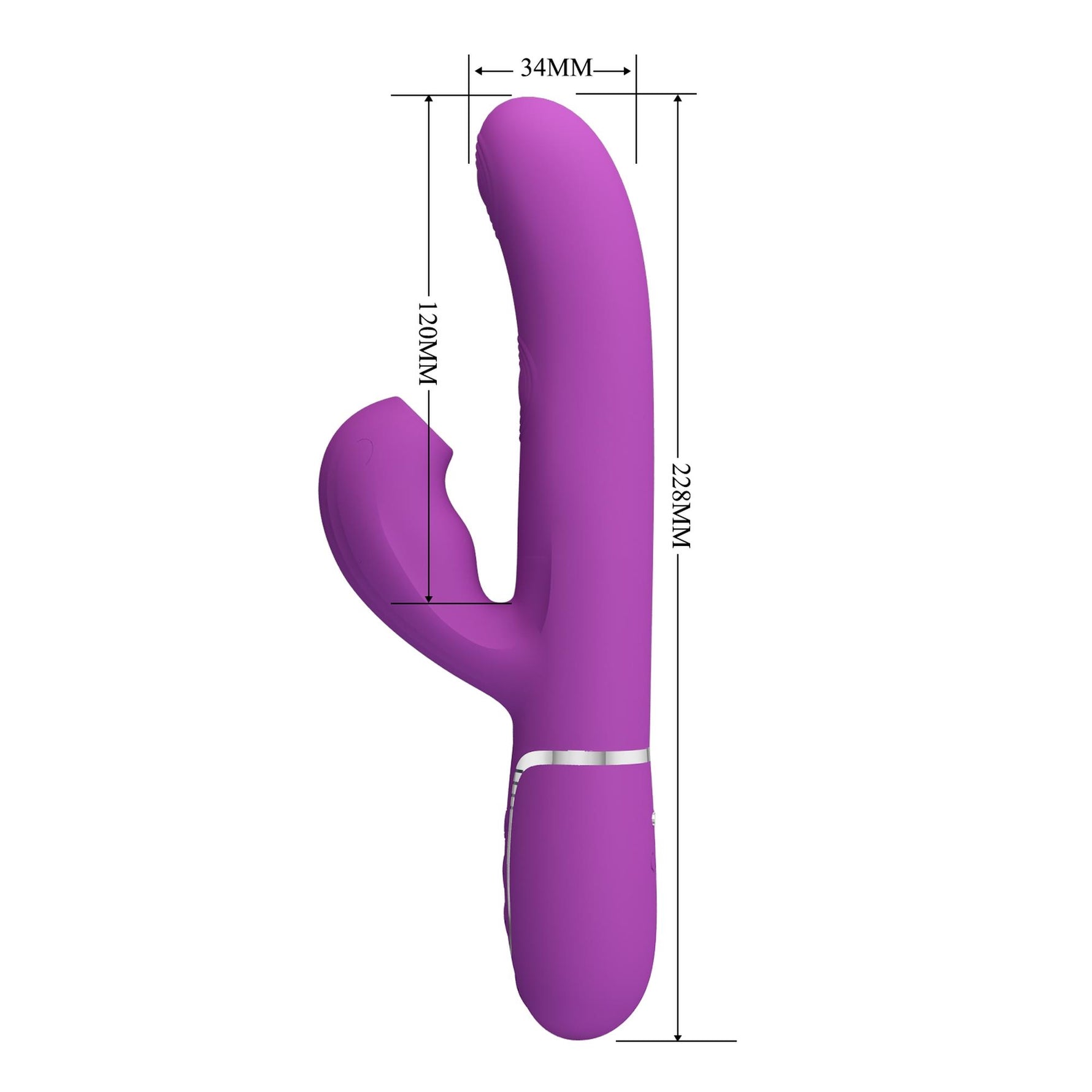 Vibrator Pretty Love Twinkled Tenderness Bunny, 7 acționări, 7 mișcări