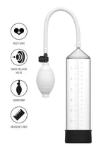 Pompă de penis Starter Fusion X transparentă 20 cm