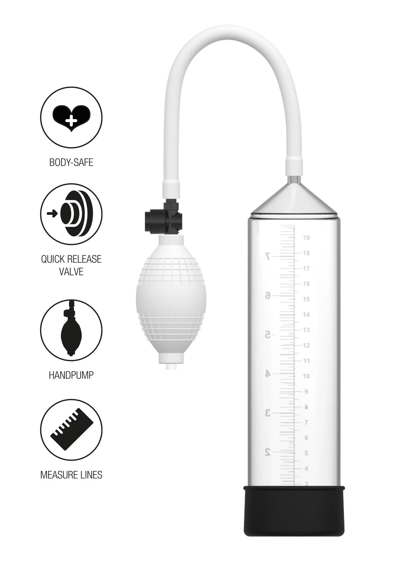 Pompă de penis Starter Fusion X transparentă 20 cm