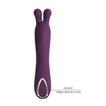 Vibrator Pretty Love DJ Rabbit din silicon pentru punctul G, 10 moduri, USB