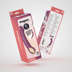Vibrator realist Crushious Magnus Bend flexibil violet USB 22 5 cm