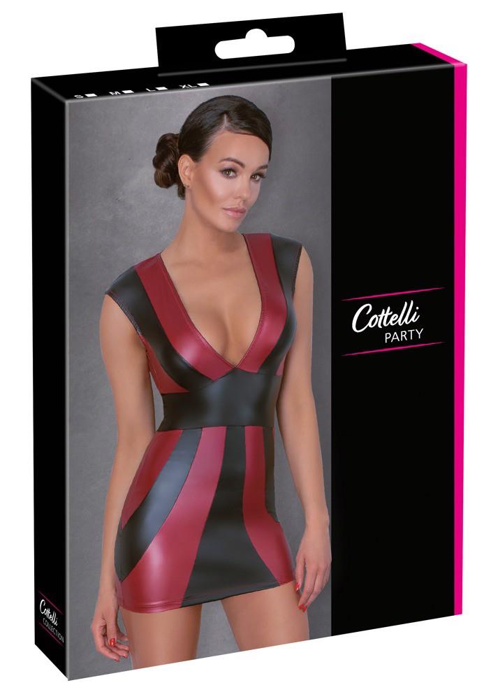 Rochie mulată Cottelli PARTY roșu negru S
