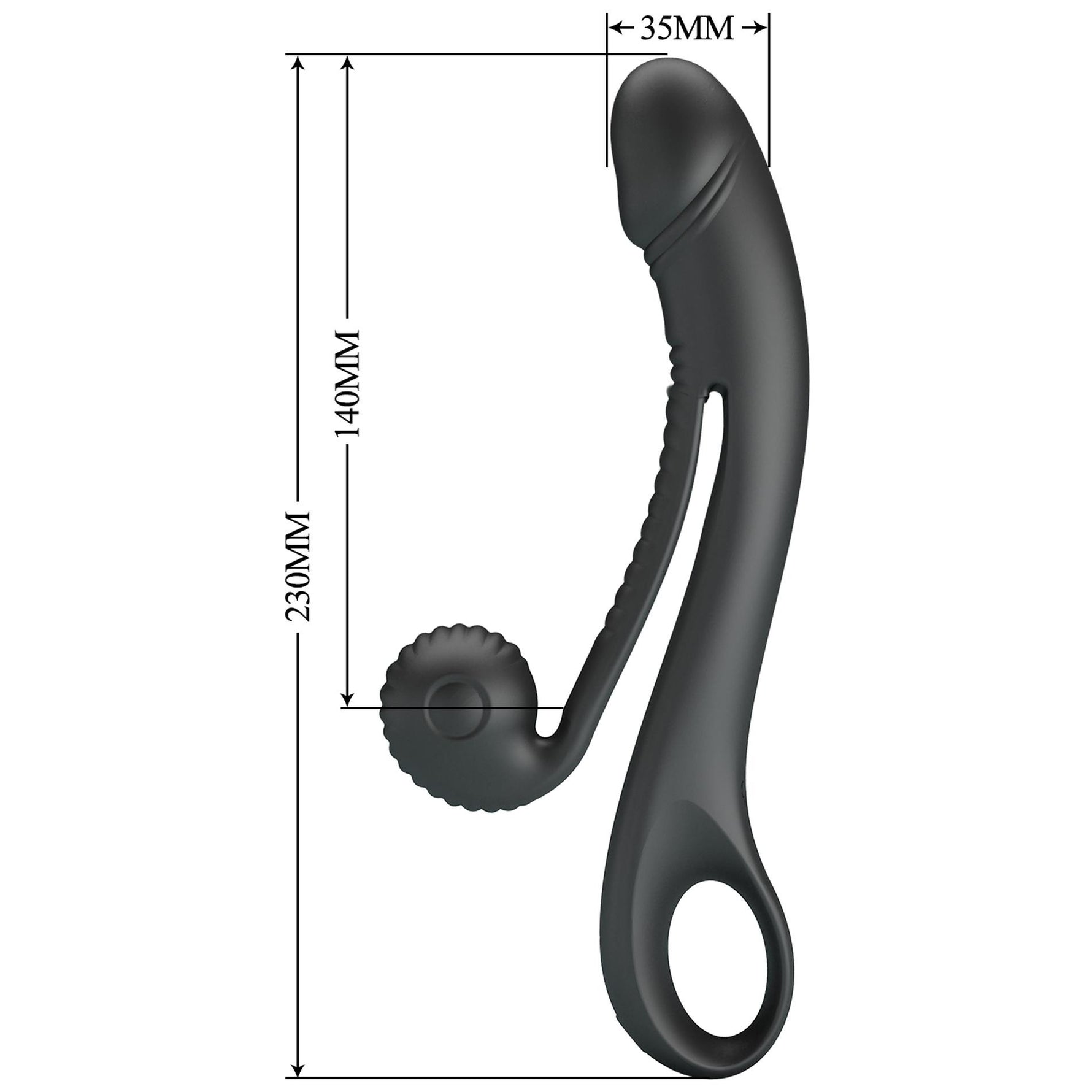 Vibrator Pretty Love Selma Snail Rabbit Negru
