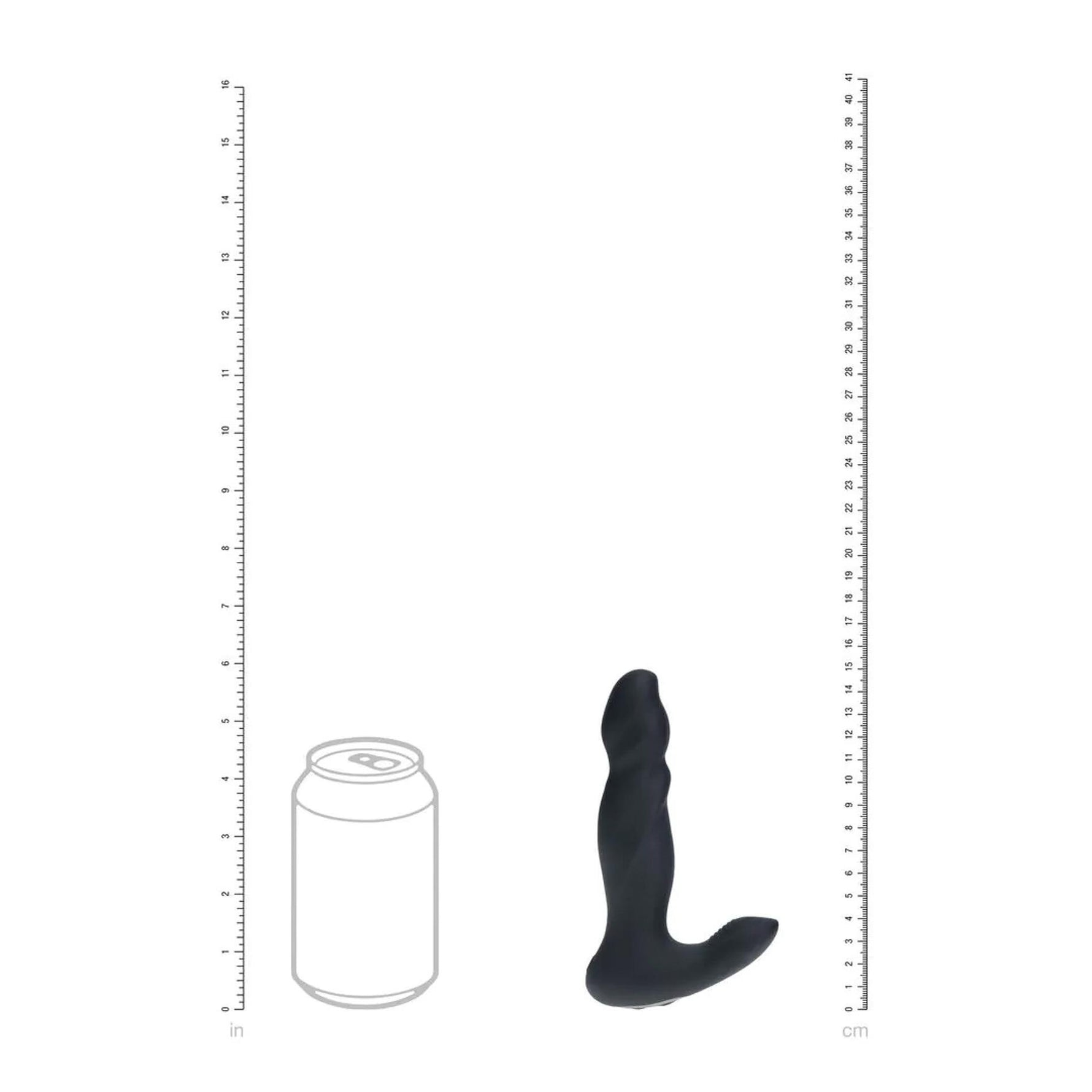 Levelz Aparat de masaj pentru prostată din silicon, vibrator pulsatoriu, negru, 14,7 cm