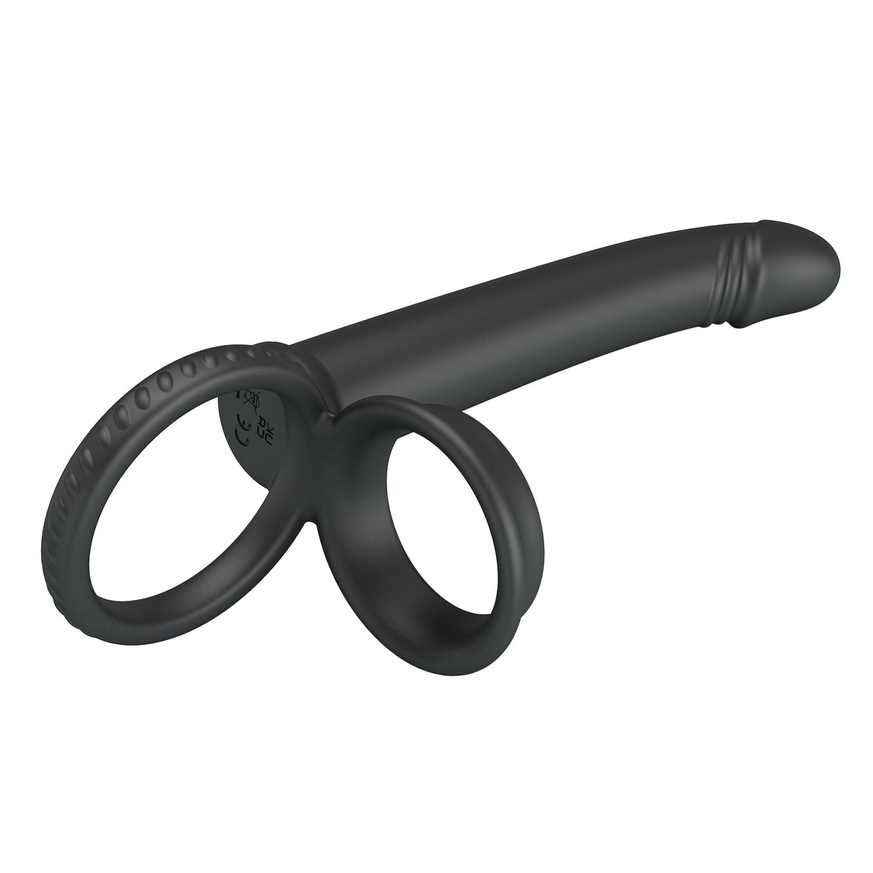 Dildo cu strap-on din silicon Pretty Love Moses 19 cm impermeabil
