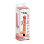 Vibrator realist moale pentru testicule, 21 cm