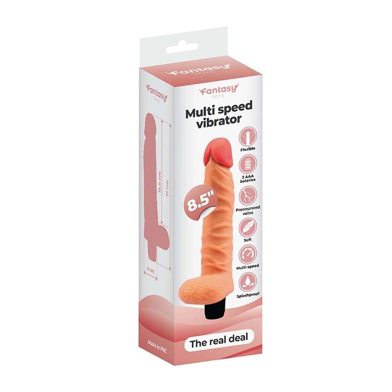 Vibrator realist moale pentru testicule, 21 cm