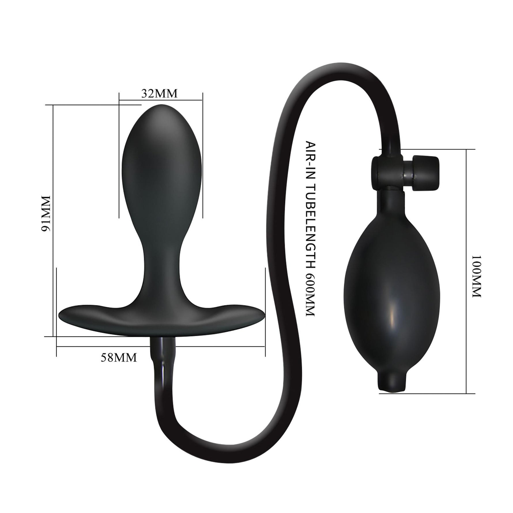 Dop anal gonflabil din silicon Mr. Play