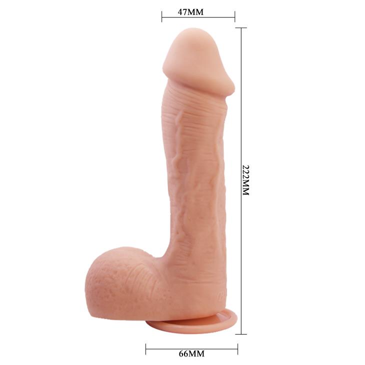 Dildo nud Baile Beautiful Johnson 8.7'' cu ventuză