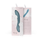 Vibrator Rose Bloom pentru punctul G, albastru, USB, 20 cm
