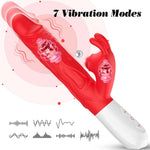 Vibrator din silicon Fox seria B, 7 vibrații, 10 mișcări, 7 timpi