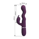 Vibrator Laursen Purple Wave Rabbit