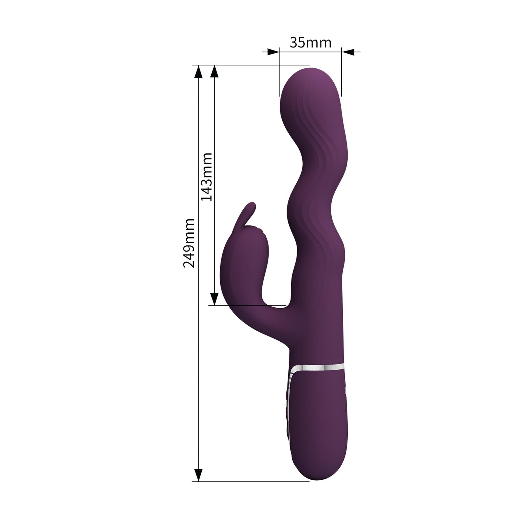 Vibrator Laursen Purple Wave Rabbit