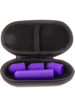 Vibrator de buzunar ToyJoy violet cu 12 funcții USB 6 cm